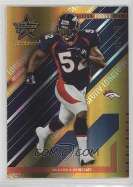 2004 Leaf Rookies & Stars Longevity - [Base] - Gold #215 - D.J. Williams /75