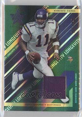 2004 Leaf Rookies & Stars Longevity - [Base] - Materials Emerald #51 - Daunte Culpepper /40