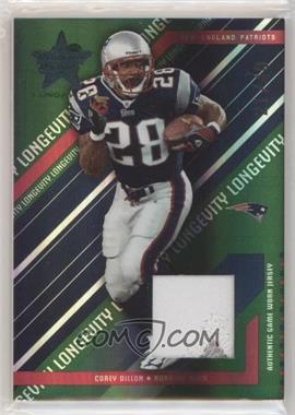 2004 Leaf Rookies & Stars Longevity - [Base] - Materials Emerald #54 - Corey Dillon /50