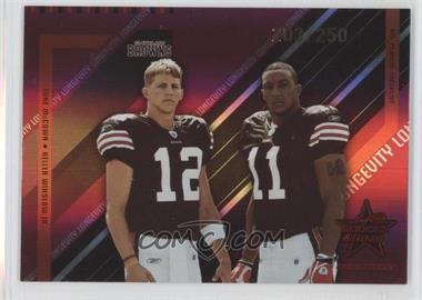 2004 Leaf Rookies & Stars Longevity - [Base] - Ruby #97 - Luke McCown, Kellen Winslow Jr. /250