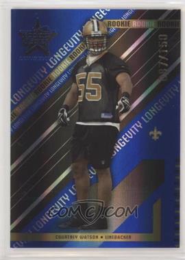 2004 Leaf Rookies & Stars Longevity - [Base] - Sapphire #164 - Courtney Watson /150