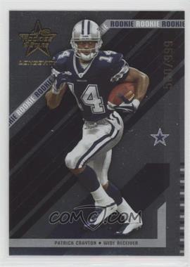 2004 Leaf Rookies & Stars Longevity - [Base] #125 - Patrick Crayton /999