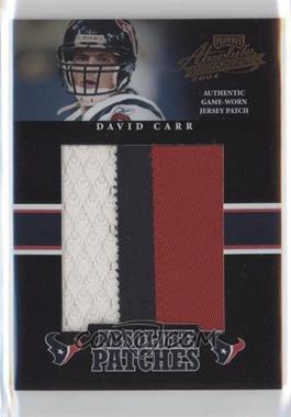 2004 Playoff Absolute Memorabilia - Absolute Patches #AP-9 - David Carr /25