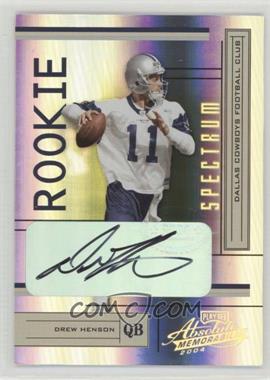 2004 Playoff Absolute Memorabilia - [Base] - Spectrum Signatures #165 - Drew Henson /300