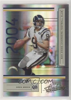 2004 Playoff Absolute Memorabilia - [Base] #121 - Drew Brees /1150 [Noted]