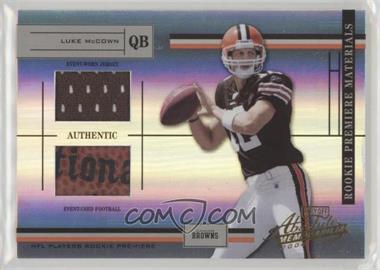 2004 Playoff Absolute Memorabilia - [Base] #212 - Rookie Premiere Materials - Luke McCown /750