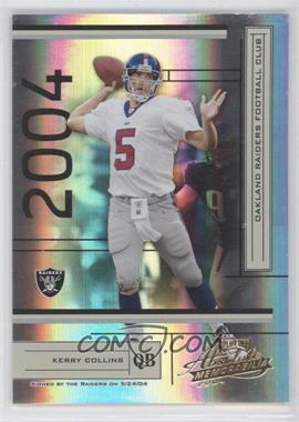 2004 Playoff Absolute Memorabilia - [Base] #92 - Kerry Collins /1150