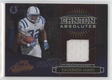 2004 Playoff Absolute Memorabilia - Canton Absolutes Materials - Bronze #CA-10 - Edgerrin James /100 [EX to NM]