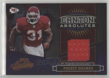 2004 Playoff Absolute Memorabilia - Canton Absolutes Materials - Bronze #CA-20 - Priest Holmes /100