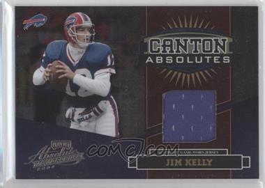 2004 Playoff Absolute Memorabilia - Canton Absolutes Materials - Silver #CA-13 - Jim Kelly /50