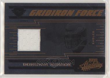 2004 Playoff Absolute Memorabilia - Gridiron Force - Bronze Materials #GF-11 - Donovan McNabb /100