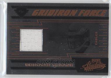 2004 Playoff Absolute Memorabilia - Gridiron Force - Bronze Materials #GF-11 - Donovan McNabb /100