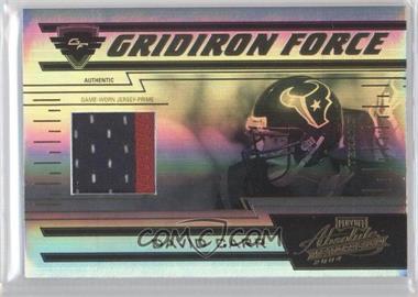 2004 Playoff Absolute Memorabilia - Gridiron Force - Gold Materials Prime #GF-9 - David Carr /25