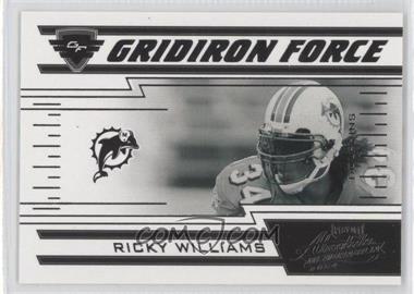 2004 Playoff Absolute Memorabilia - Gridiron Force #GF-22 - Ricky Williams /1000