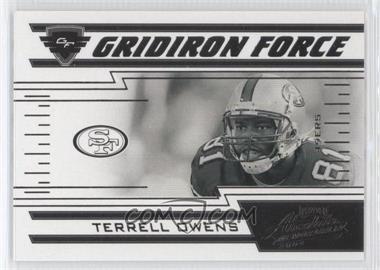 2004 Playoff Absolute Memorabilia - Gridiron Force #GF-24 - Terrell Owens /1000