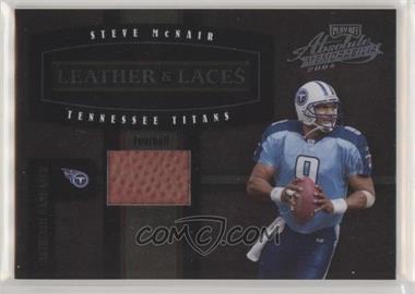 2004 Playoff Absolute Memorabilia - Leather & Laces - Football #LL-22 - Steve McNair /250