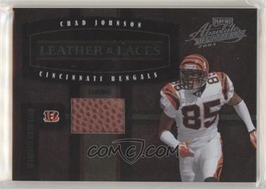 2004 Playoff Absolute Memorabilia - Leather & Laces - Football #LL-4 - Chad Johnson /250 [EX to NM]