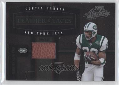 2004 Playoff Absolute Memorabilia - Leather & Laces - Football #LL-6 - Curtis Martin /250