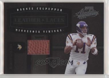 2004 Playoff Absolute Memorabilia - Leather & Laces - Football #LL-7 - Daunte Culpepper /250