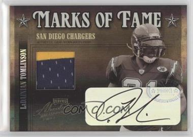 2004 Playoff Absolute Memorabilia - Marks of Fame - Materials Prime #MOF-16 - LaDainian Tomlinson /25 [EX to NM]