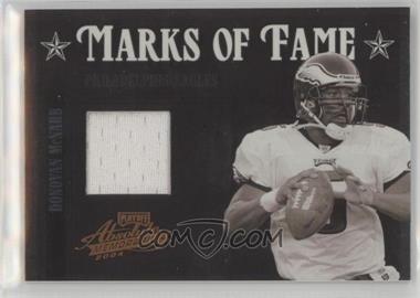 2004 Playoff Absolute Memorabilia - Marks of Fame - Materials #MOF-10 - Donovan McNabb /75