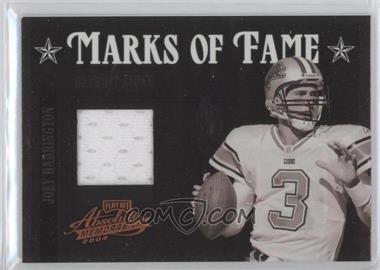 2004 Playoff Absolute Memorabilia - Marks of Fame - Materials #MOF-15 - Joey Harrington /75