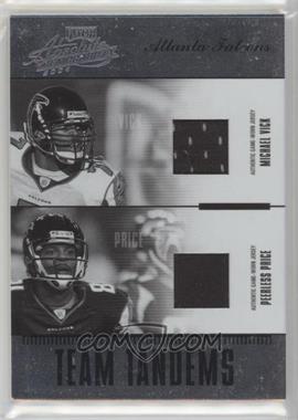 2004 Playoff Absolute Memorabilia - Team Tandems - Materials #TAN-2 - Michael Vick, Peerless Price /125