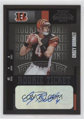 2004 Playoff Contenders - [Base] #113 - Rookie - Casey Bramlet