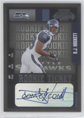 2004 Playoff Contenders - [Base] #120 - Rookie - D.J. Hackett /325