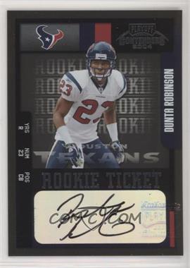 2004 Playoff Contenders - [Base] #130 - Rookie - Dunta Robinson /660