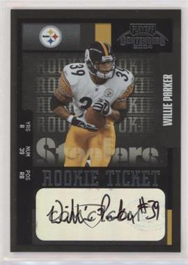 2004 Playoff Contenders - [Base] #188 - Rookie - Willie Parker