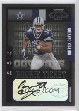 2004 Playoff Contenders - [Base] #189 - Rookie - Patrick Crayton