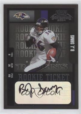 2004 Playoff Contenders - [Base] #191 - Rookie - B.J. Sams