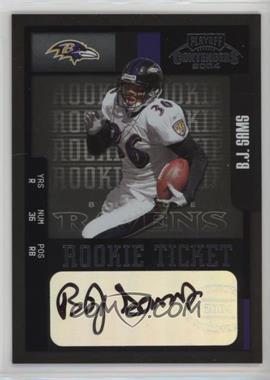 2004 Playoff Contenders - [Base] #191 - Rookie - B.J. Sams