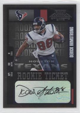 2004 Playoff Contenders - [Base] #192 - Rookie - Derick Armstrong