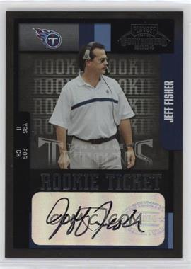 2004 Playoff Contenders - [Base] #198 - Rookie - Jeff Fisher /585