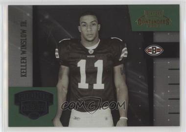 2004 Playoff Contenders - Rookie of the Year Contenders - Green #ROY-5 - Kellen Winslow Jr. /2000