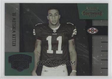 2004 Playoff Contenders - Rookie of the Year Contenders - Green #ROY-5 - Kellen Winslow Jr. /2000