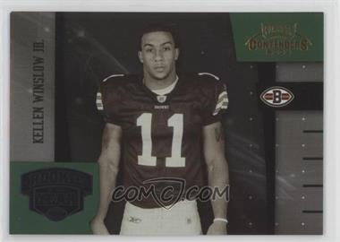 2004 Playoff Contenders - Rookie of the Year Contenders - Green #ROY-5 - Kellen Winslow Jr. /2000