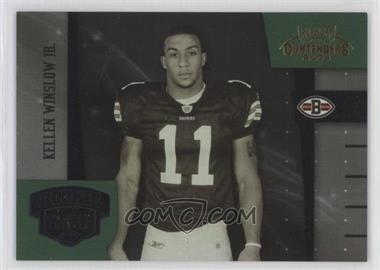 2004 Playoff Contenders - Rookie of the Year Contenders - Green #ROY-5 - Kellen Winslow Jr. /2000