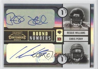 2004 Playoff Contenders - Round Numbers - Autographs #RN-12 - Reggie Williams, Chris Perry, Steven Jackson, Kevin Jones /50