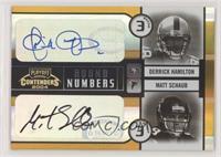 Derrick Hamilton, Matt Schaub #/30