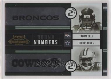 2004 Playoff Contenders - Round Numbers - Green #RN-14 - Tatum Bell, Julius Jones, Greg Jones, Keary Colbert /500 [Good to VG‑EX]