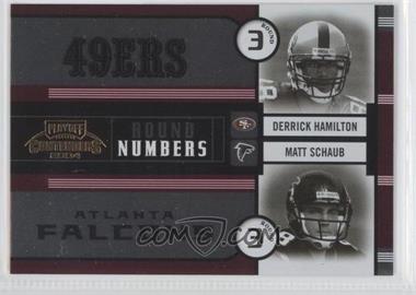 2004 Playoff Contenders - Round Numbers - Red #RN-9 - Derrick Hamilton, Matt Schaub /250