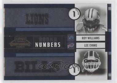 2004 Playoff Contenders - Round Numbers #RN-13 - Roy Williams, Lee Evans, Michael Clayton, Michael Jenkins /1000