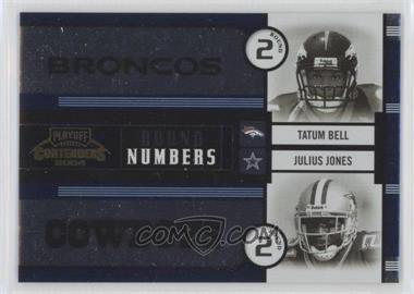 2004 Playoff Contenders - Round Numbers #RN-14 - Tatum Bell, Julius Jones, Greg Jones, Keary Colbert /1000