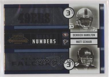 2004 Playoff Contenders - Round Numbers #RN-15 - Derrick Hamilton, Matt Schaub, Bernard Berrian, Devard Darling /1000