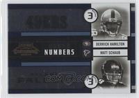 Derrick Hamilton, Matt Schaub, Bernard Berrian, Devard Darling #/1,000