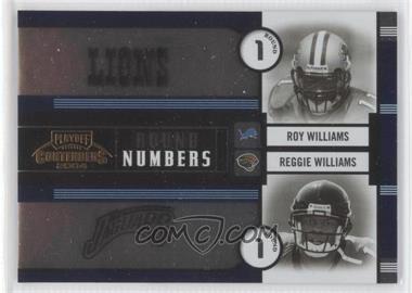 2004 Playoff Contenders - Round Numbers #RN-3 - Roy Williams, Reggie Williams /1500