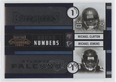 2004 Playoff Contenders - Round Numbers #RN-4 - Michael Clayton, Michael Jenkins /1500